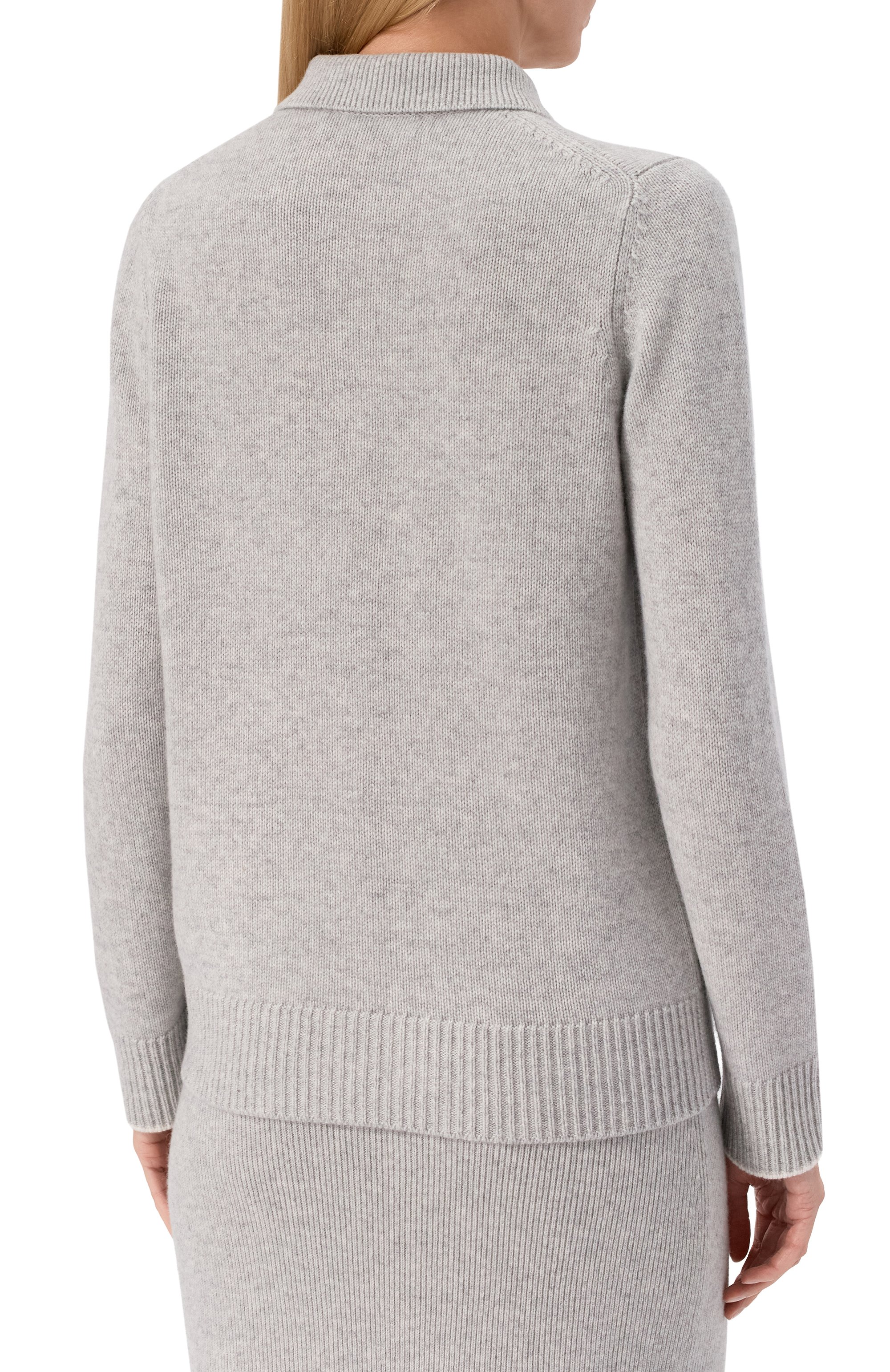 Кашемировый кардиган ARCH4 серого цвета по цене 82500 руб., арт. KNCD23241B, фото 4 Кашемировый кардиган ARCH4, арт. KNCD23241B, фото 4