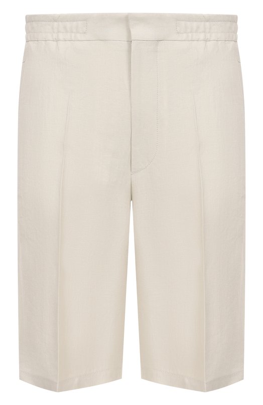 Льняные шорты Corneliani 254593-2514108 Кремовый 254593-2514108