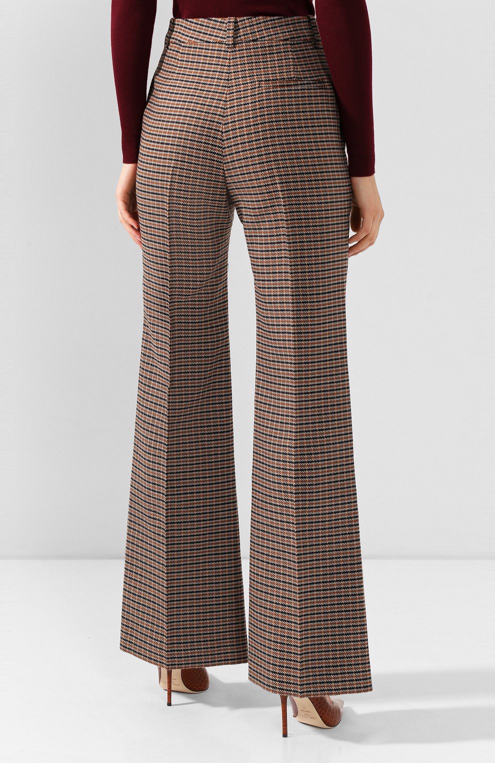 Шерстяные брюки VICTORIA BECKHAM, арт. TR WID 21102, фото 4
