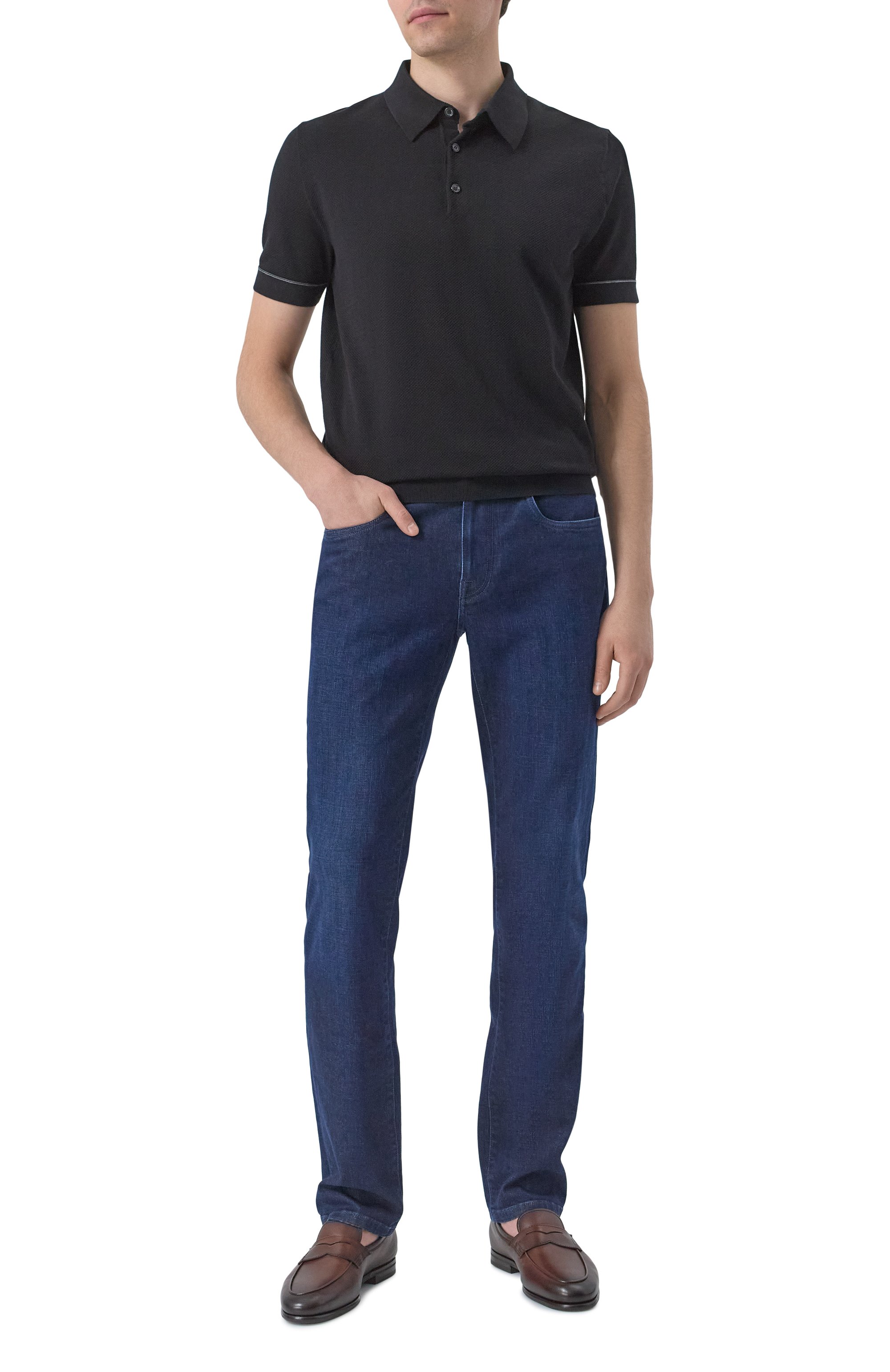 Хлопковое поло BRIONI, арт. UMR200/P0K15, фото 2