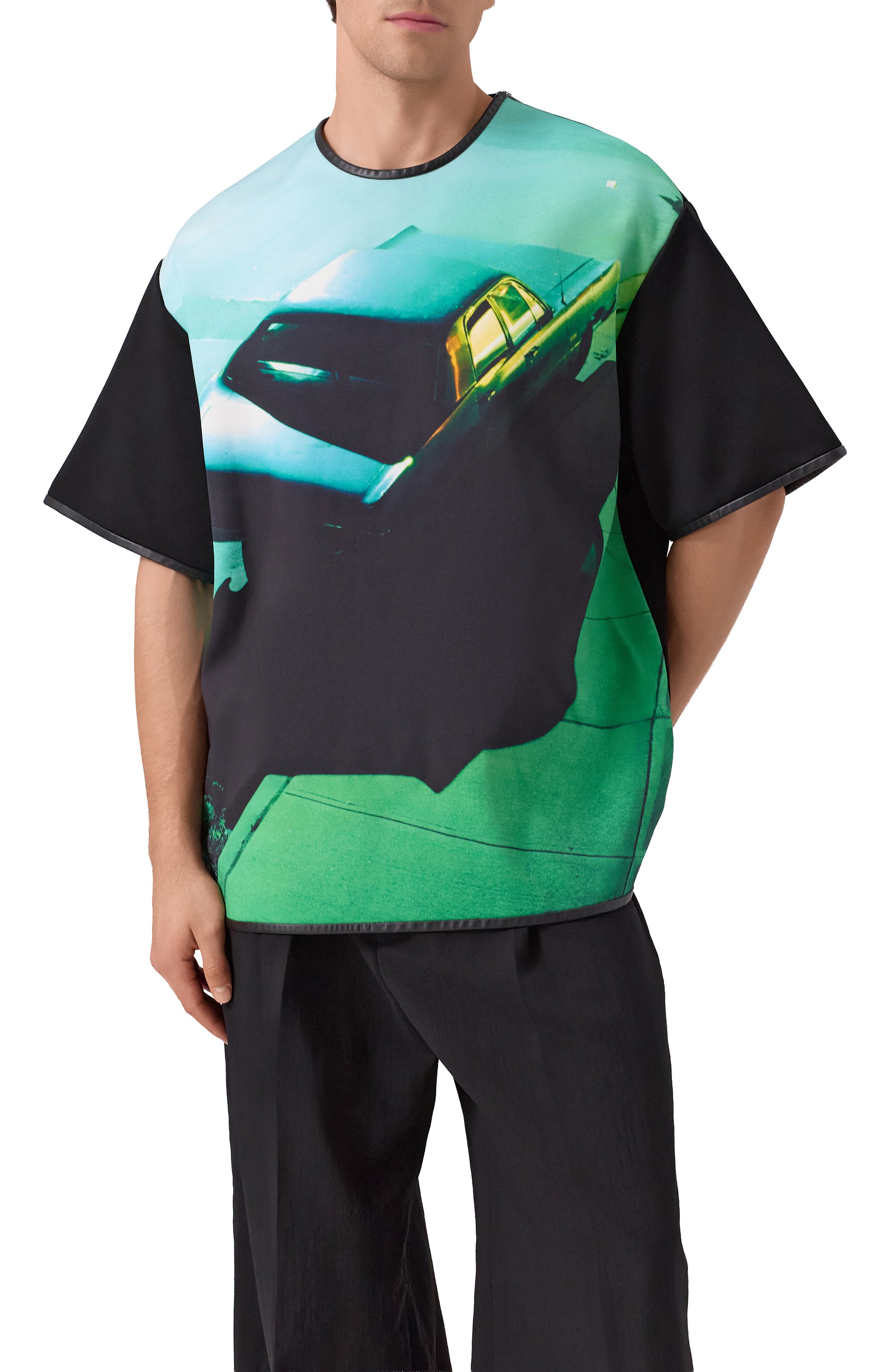 Футболка из вискозы и хлопка JIL SANDER, арт. J21GC0176/J20307, фото 3