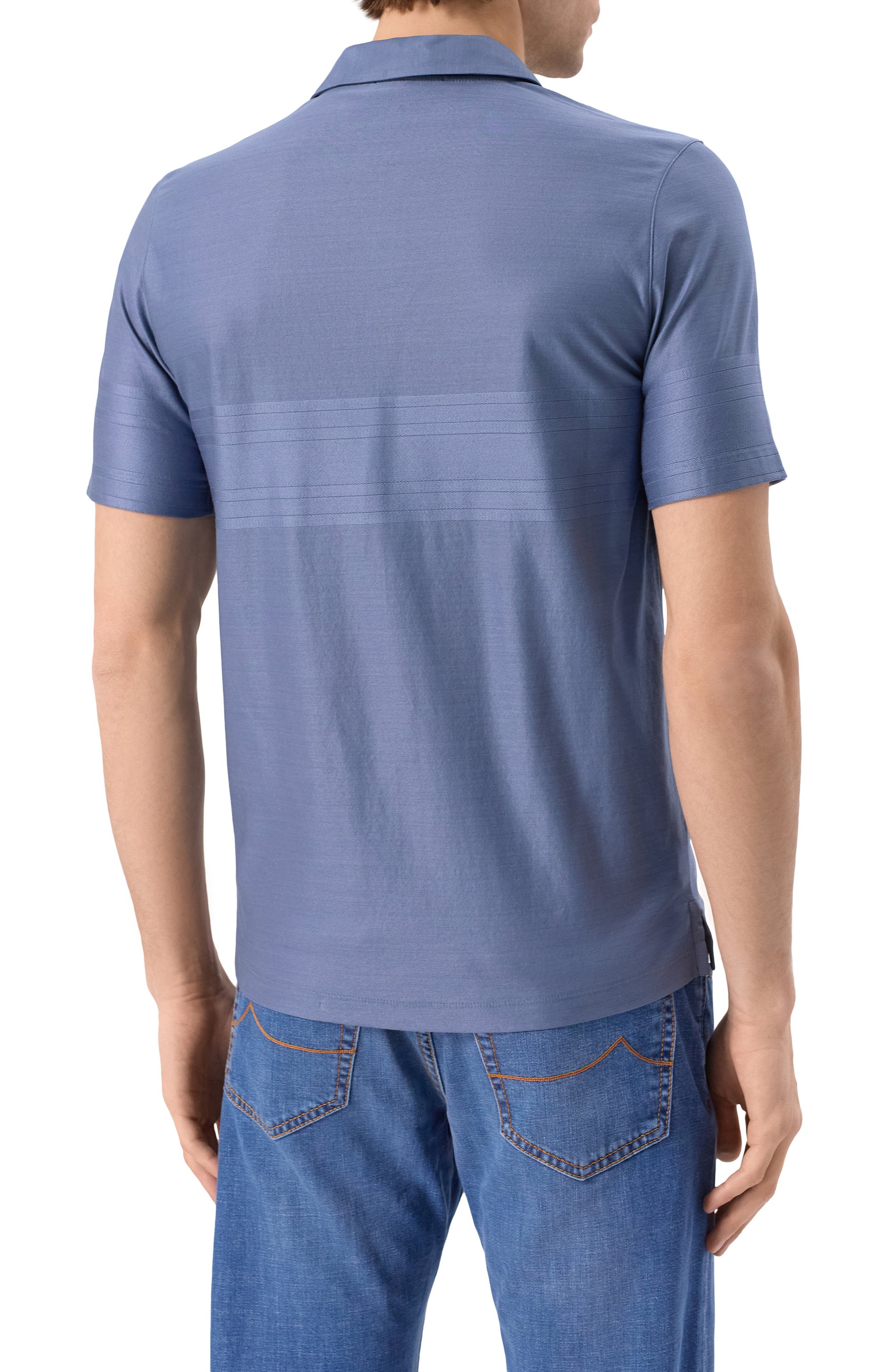 Хлопковое поло CANALI, арт. T0238/MJ02242, фото 4