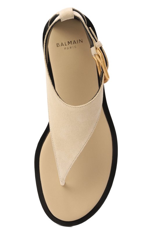 Кожаные сандалии Anthem Balmain GN1UH206/LCTA Бежевый  GN1UH206/LCTA Фото 6