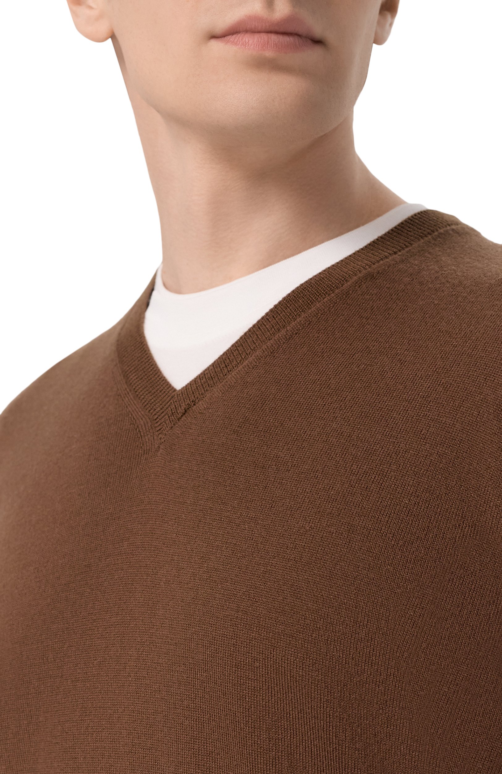 Шерстяной пуловер CORNELIANI, арт. 28M501/2A25100, фото 5
