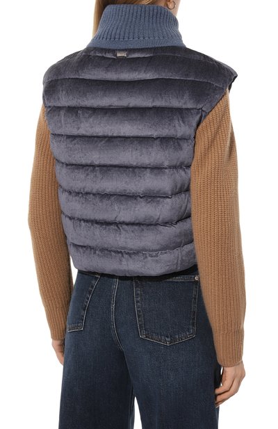 Пуховый жилет из вельвета HERNO, арт. PI00123DR/12631, фото 4