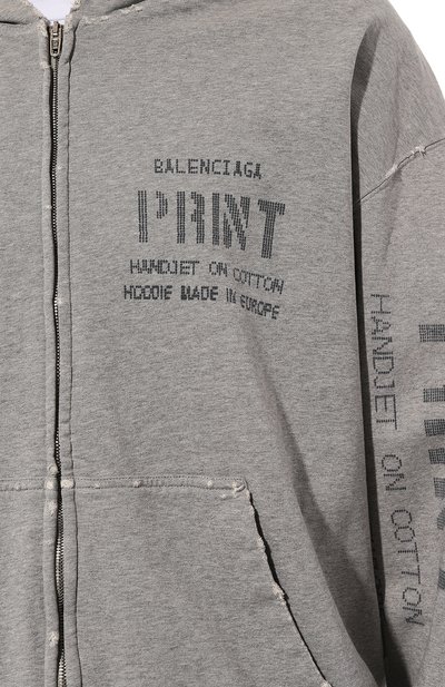 Хлопковая толстовка BALENCIAGA, арт. 744454/T0VN4, фото 5