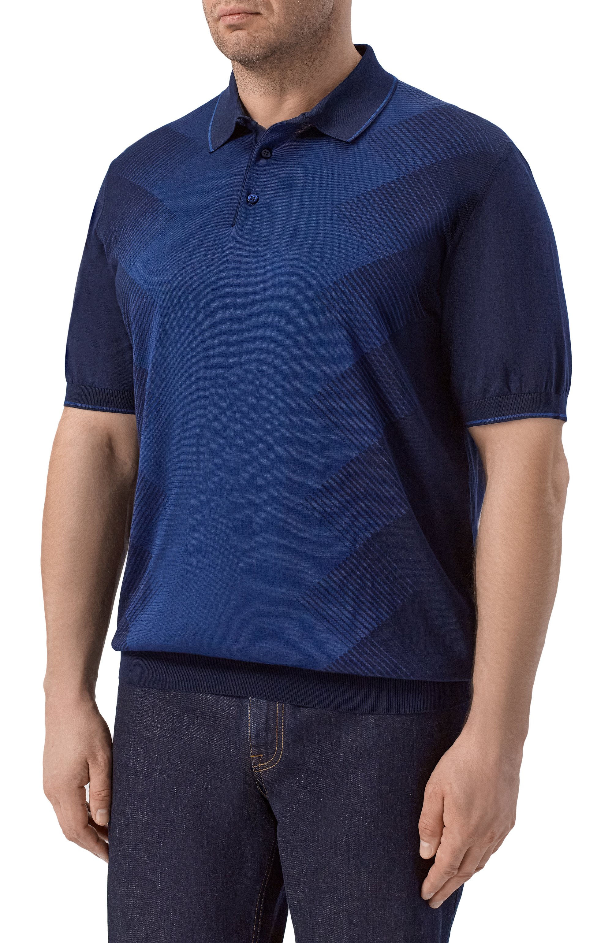 Поло из шелка и хлопка STEFANO RICCI, арт. K818114P13/F26280, фото 3