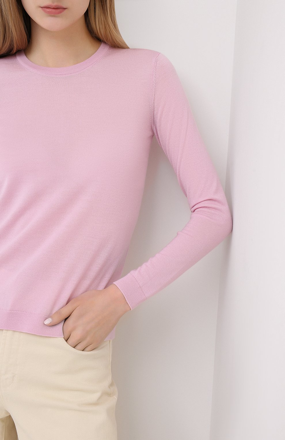 Кашемировый пуловер RALPH LAUREN розового цвета по цене 79150 руб., арт. 290615194, фото 3 Кашемировый пуловер RALPH LAUREN, арт. 290615194, фото 3