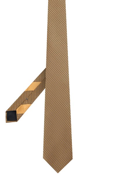 Шелковый галстук ZEGNA желтого цвета по цене 28500 руб., арт. Z3D42T/100, фото 3 Шелковый галстук ZEGNA, арт. Z3D42T/100, фото 3