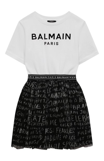 Хлопковое платье BALMAIN, арт. BS1A51