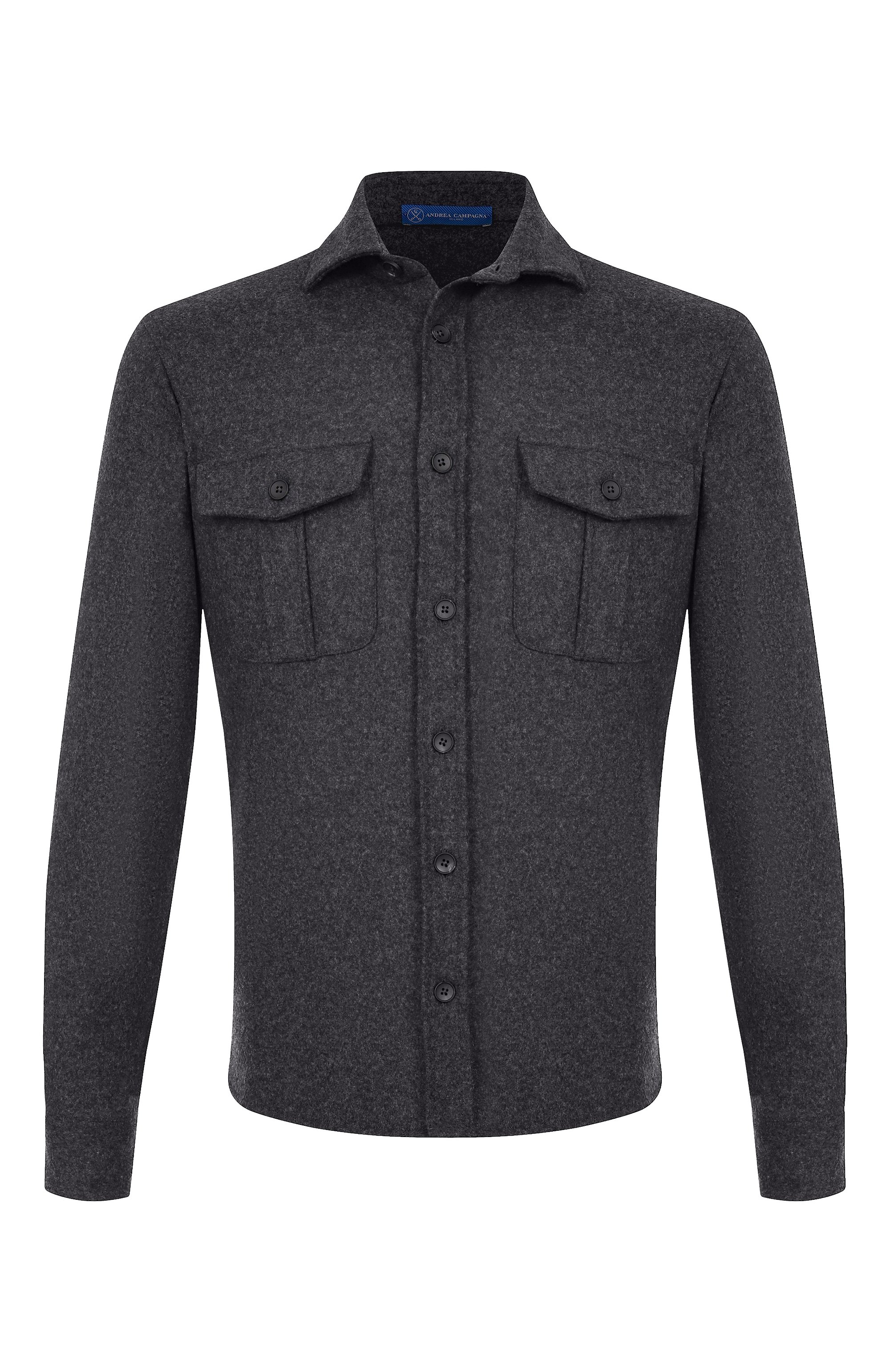 Рубашка из шерсти и кашемира ANDREA CAMPAGNA, арт. CAMLMIL/WCFELT, фото 1