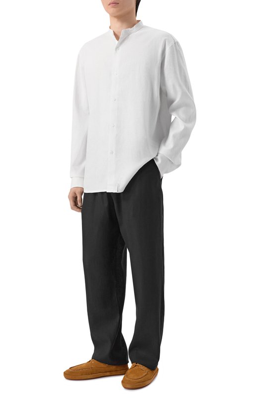 Брюки изо льна и вискозы HINNOMINATE HMABM01552 Чёрный  HMABM01552 Фото 2