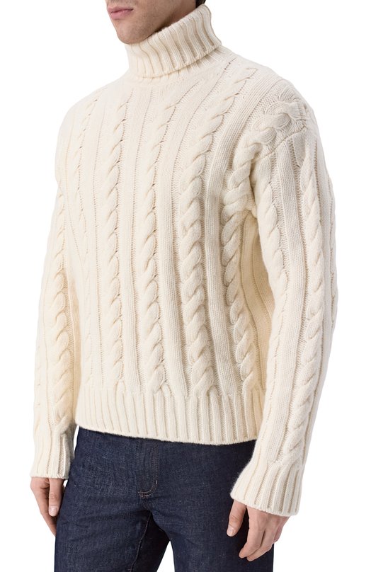 Свитер из шерсти и кашемира MVST MUM06 Кремовый  MUM06 Фото 3