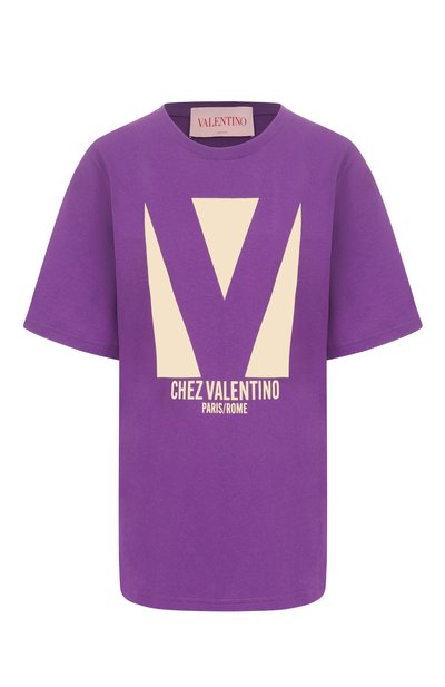 Хлопковая футболка VALENTINO, арт. 6B3MG24H95W, фото 1