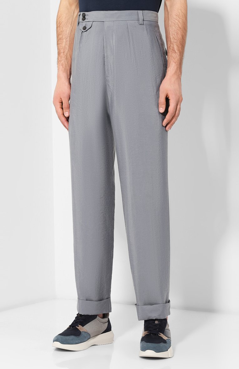 Шелковые брюки GIORGIO ARMANI, арт. 9SGPP05B/T00Q7, фото 3