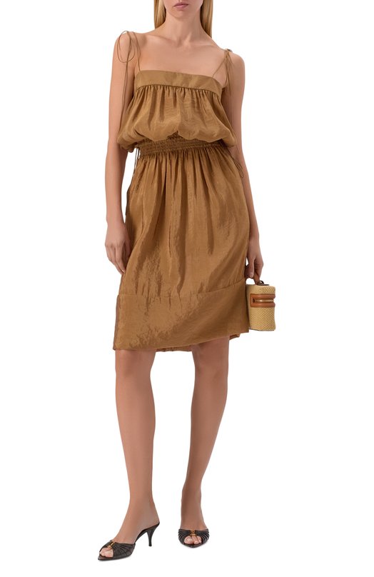 Платье Saint Laurent 852694/Y3K31 Бежевый  852694/Y3K31 Фото 2