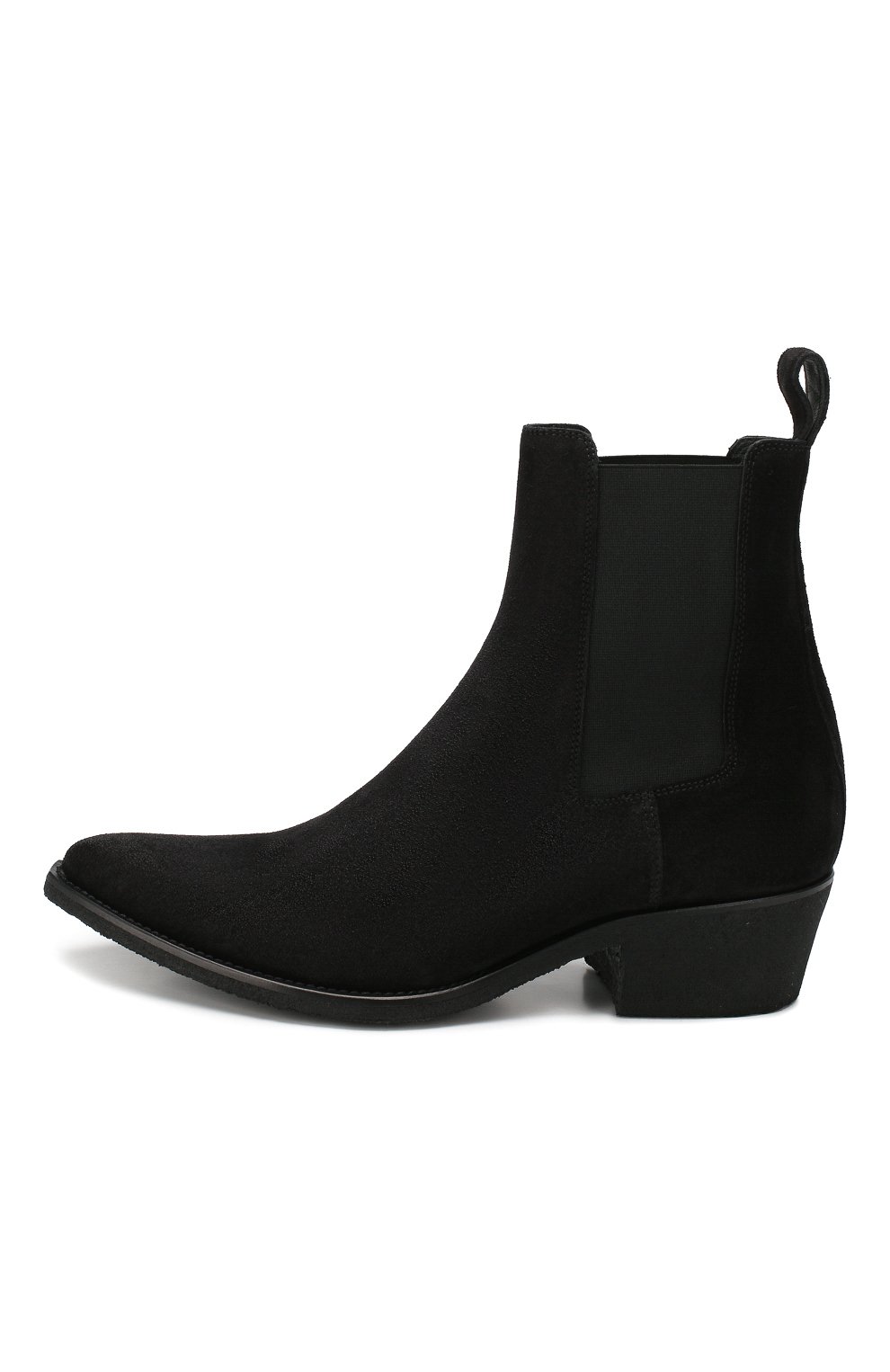 Замшевые казаки AMIRI черного цвета по цене 99500 руб., арт. Y0F20424SU, фото 3 Замшевые казаки AMIRI, арт. Y0F20424SU, фото 3