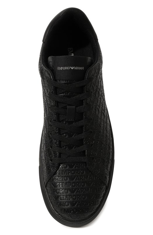 Кожаные кеды Emporio Armani X4X670/XD432 Чёрный  X4X670/XD432 Фото 6
