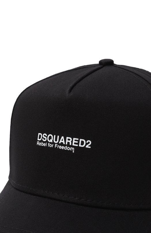Хлопковая бейсболка Dsquared2 BCM0962/05C00001 Чёрный  BCM0962/05C00001 Фото 3