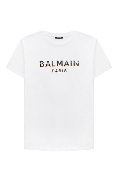 Хлопковая футболка BALMAIN, арт. BU8R01
