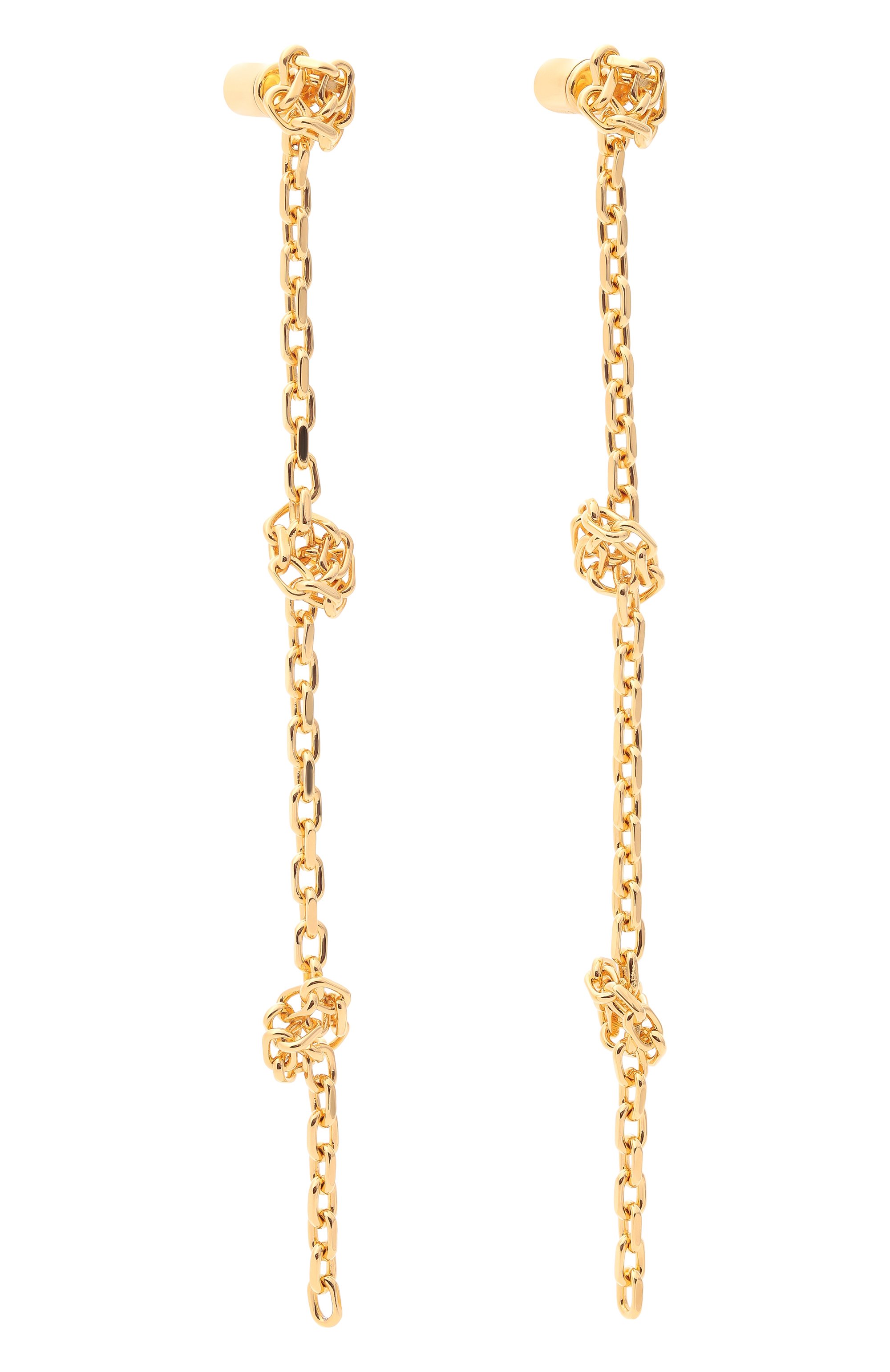 Серьги JIL SANDER золотого цвета по цене 78650 руб., арт. J11VG0338/P4877, фото 3 Серьги JIL SANDER, арт. J11VG0338/P4877, фото 3