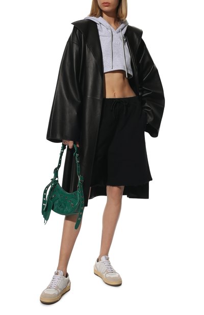 Хлопковое худи MSGM светло-серого цвета по цене 19950 руб., арт. 3242MDM175 227297, фото 2 Хлопковое худи MSGM, арт. 3242MDM175 227297, фото 2