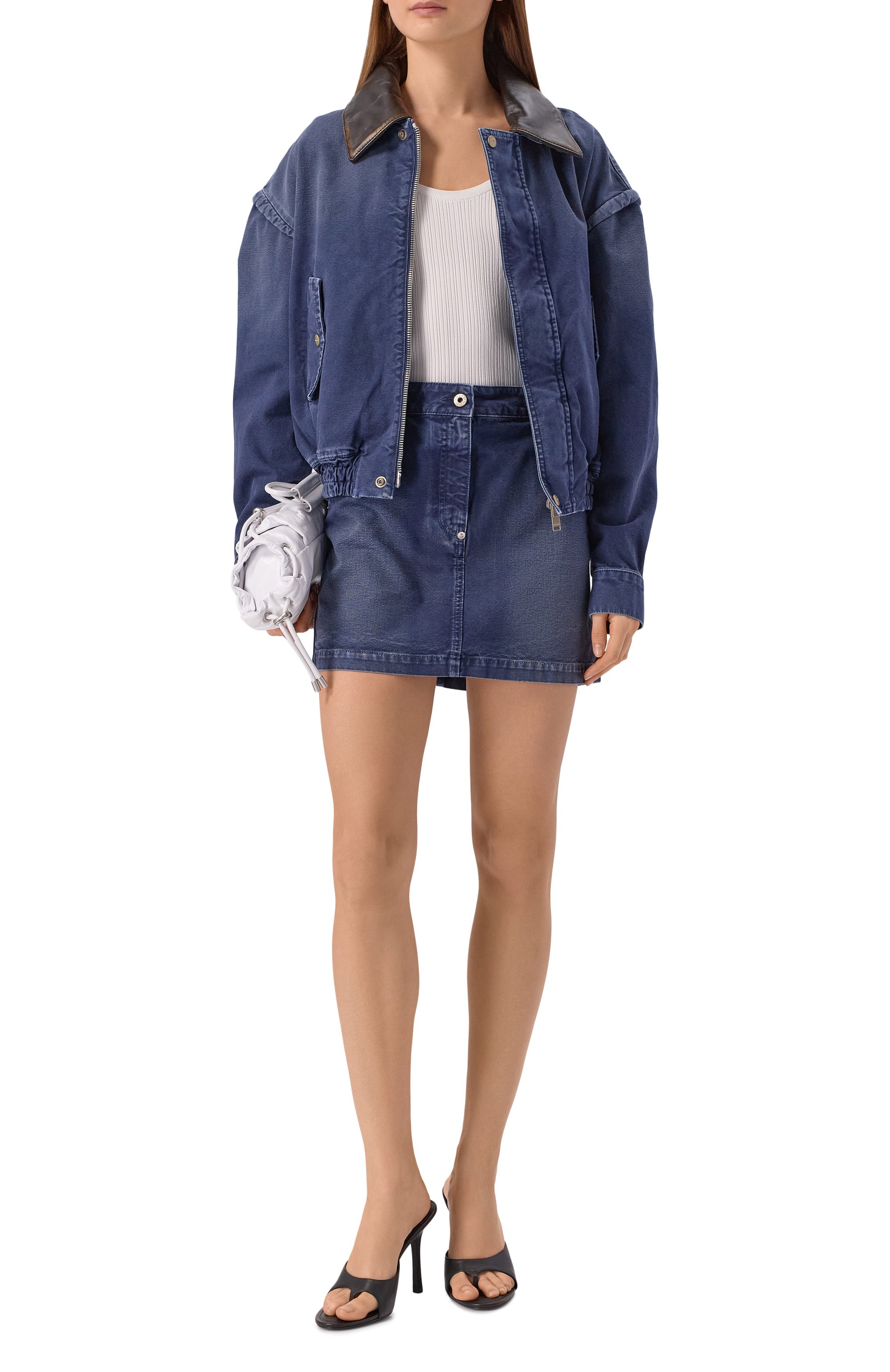 Джинсовая юбка HALFBOY, арт. HS261WN002 CV002/W0RKER MINI, фото 2