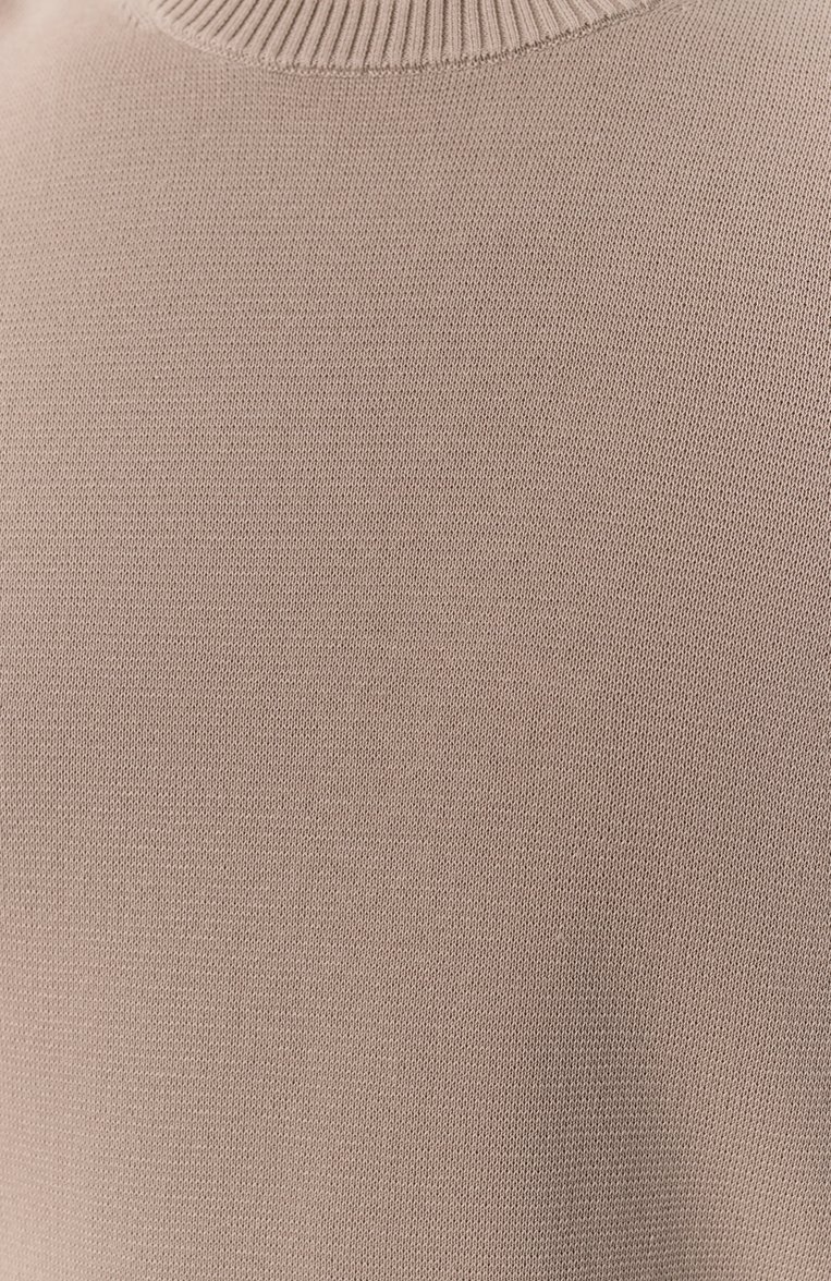 Мужской хлопковый джемпер BOGNER бежевого цвета, арт. 88449503 | Фото 5 (Рукава: Короткие; Длина (для топов): Стандартные; Материал внешний: Хлопок; Стили: Кэжуэл; Мужское Кросс-КТ: Джемперы; Вырез: Круглый; Принт: Без принта; Автоматизация состава: Проставлено; Автоматизация ТО: Проставлено; Детали: Без декора)