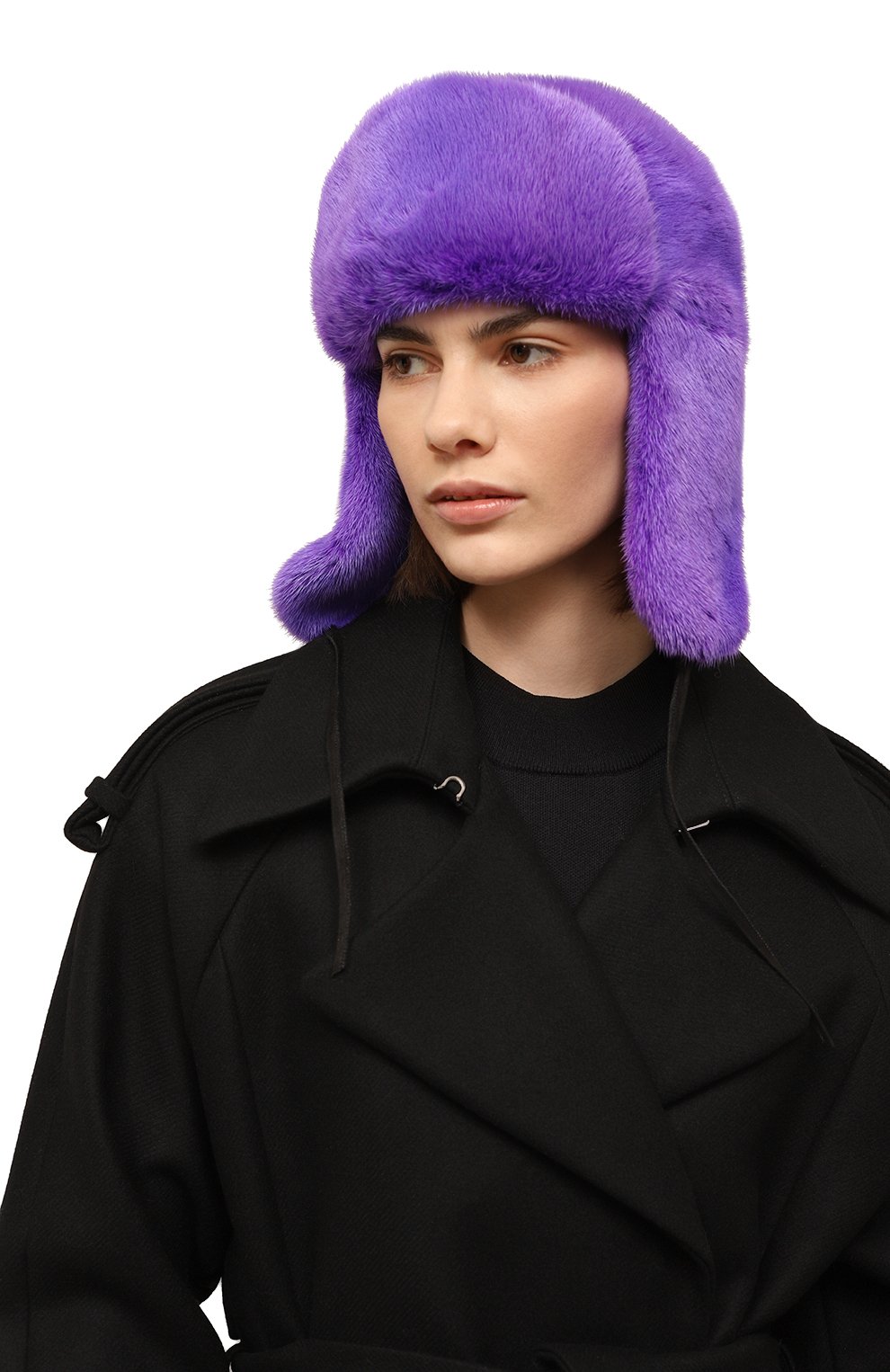 Шапка-ушанка френки из меха норки FURLAND, арт. 0217500110258600000, фото 2