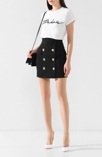 Хлопковая футболка BALMAIN, арт. RF11070/I043, фото 2
