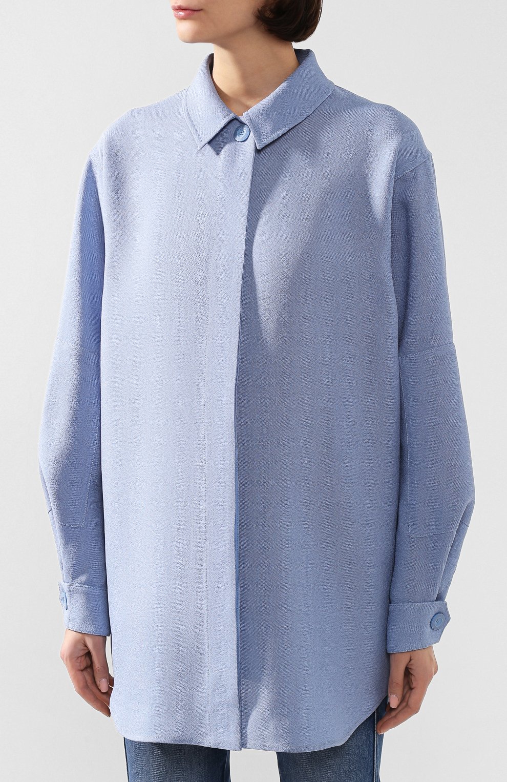 Рубашка из смеси шелка и хлопка JACQUEMUS, арт. 193SH06/15330, фото 3