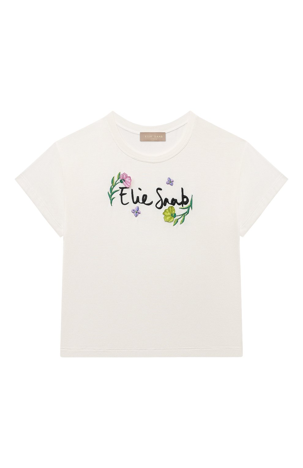 Футболка из вискозы ELIE SAAB JUNIOR, арт. EFTS004 TS0378/4A-8A, фото 1