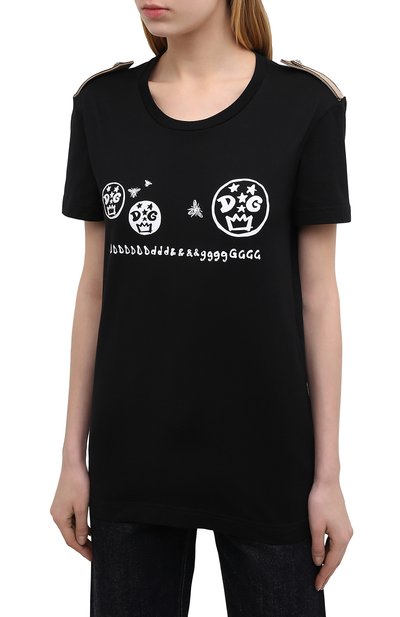 Хлопковая футболка DOLCE & GABBANA, арт. F8M22Z/G7WVH, фото 3