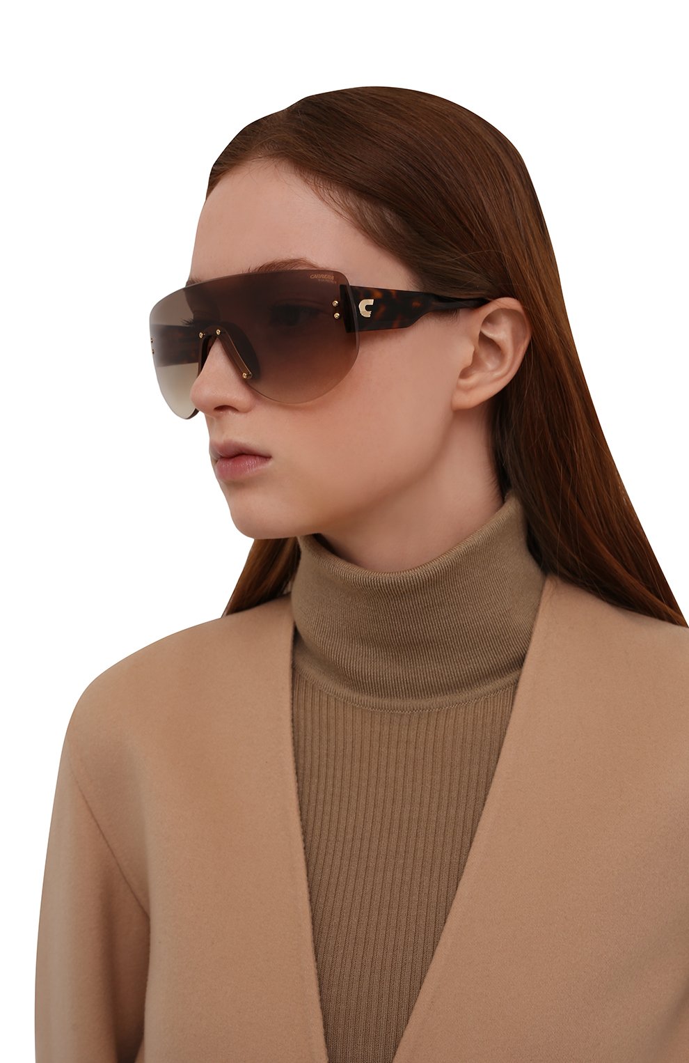 Солнцезащитные очки CARRERA коричневого цвета по цене 35800 руб., арт. FLAGLAB 12 086, фото 2 Солнцезащитные очки CARRERA, арт. FLAGLAB 12 086, фото 2