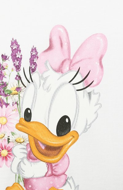 Хлопковая футболка MONNALISA, арт. 317616PF, фото 3