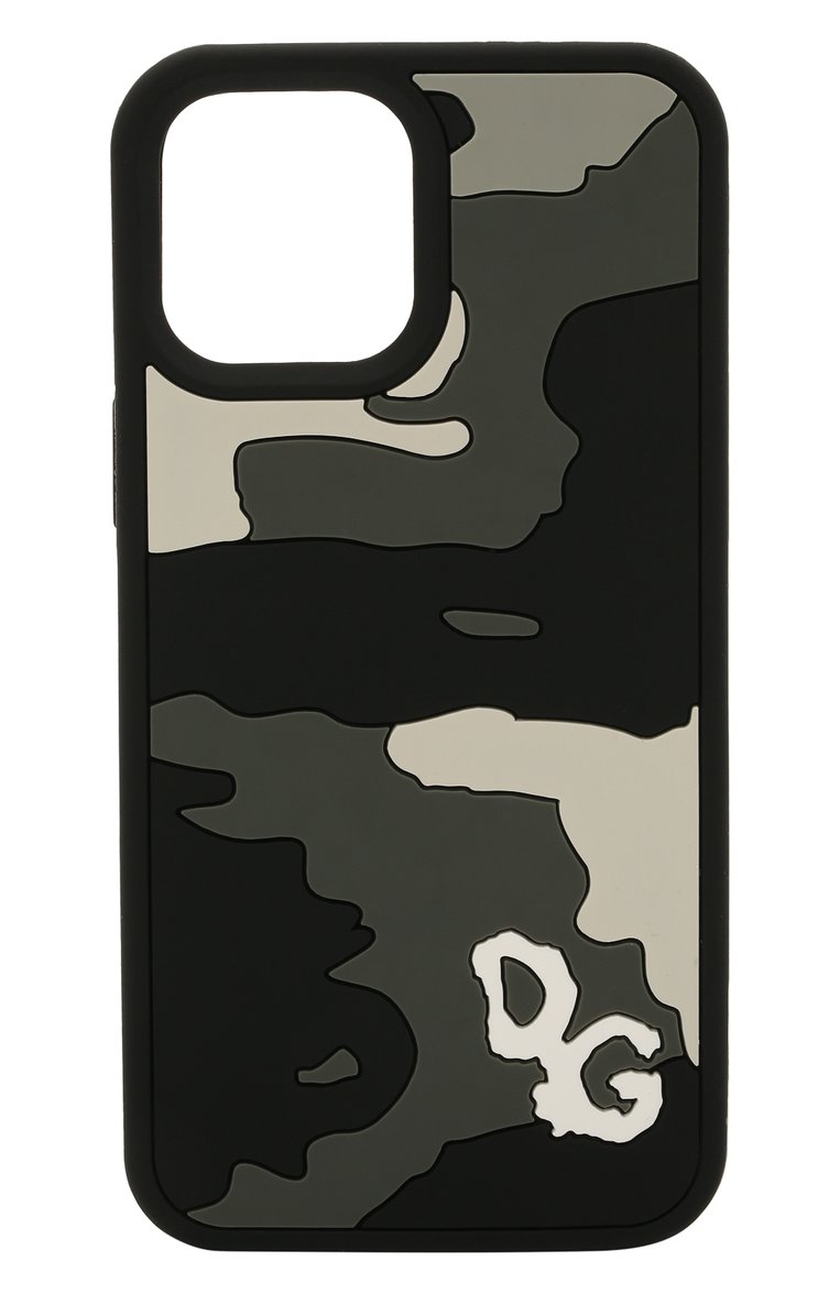 Чехол для iphone 12/12 pro DOLCE & GABBANA серого цвета, арт. BP2907/A0266 | Фото 1 (Региональные ограничения белый список (Axapta Mercury): RU, Не проставлено; Материал: Пластик; Нос: Не проставлено)