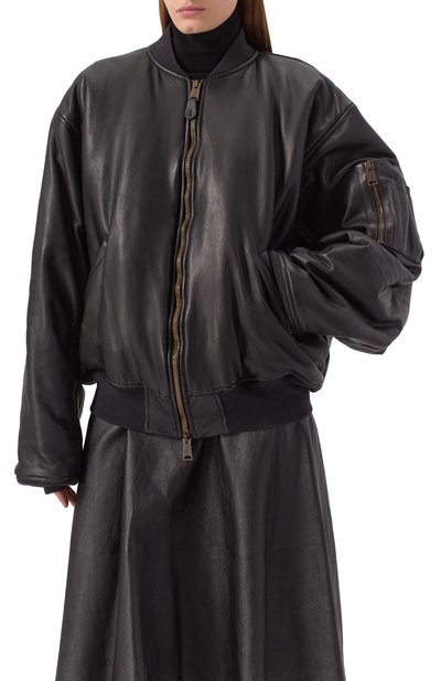 Кожаный бомбер BALENCIAGA, арт. 808911/TMS02, фото 3