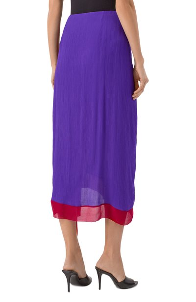 Шелковая юбка VALENTINO, арт. 7B3RADH5/9A6, фото 4