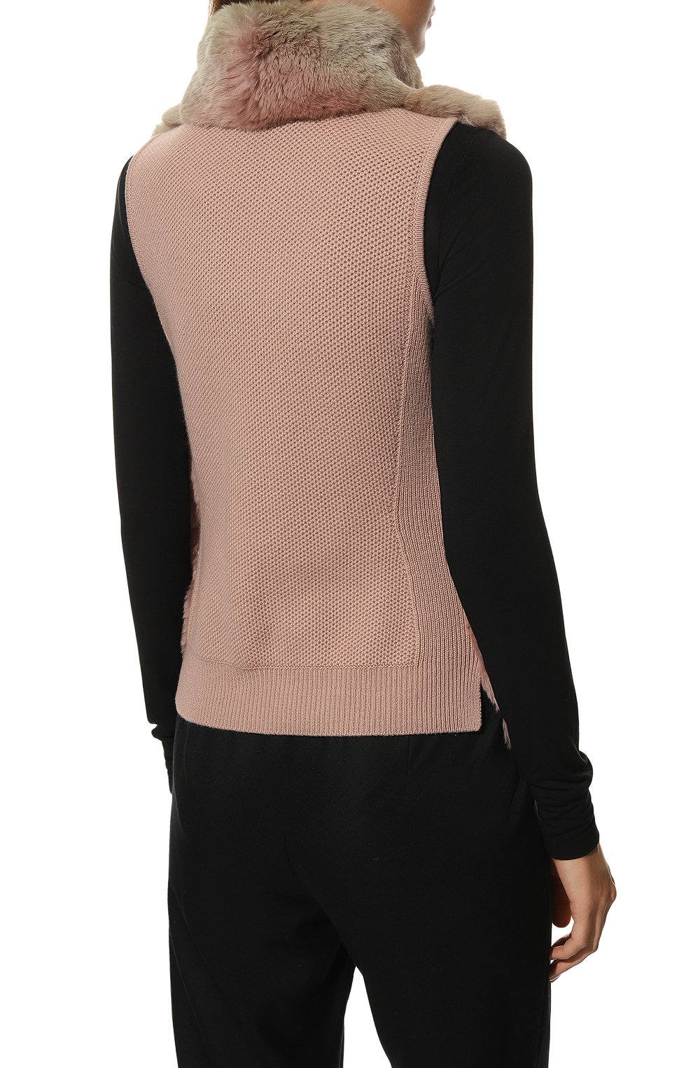 Жилет из кашемира и меха шиншиллы LORO PIANA, арт. FAF3985, фото 4