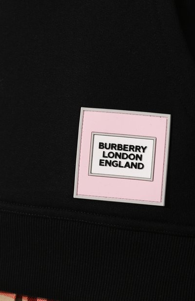 Хлопковое худи BURBERRY синего цвета по цене 86150 руб., арт. 8029567, фото 5 Хлопковое худи BURBERRY, арт. 8029567, фото 5