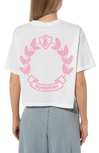 Хлопковая футболка BURBERRY, арт. 8073351, фото 4