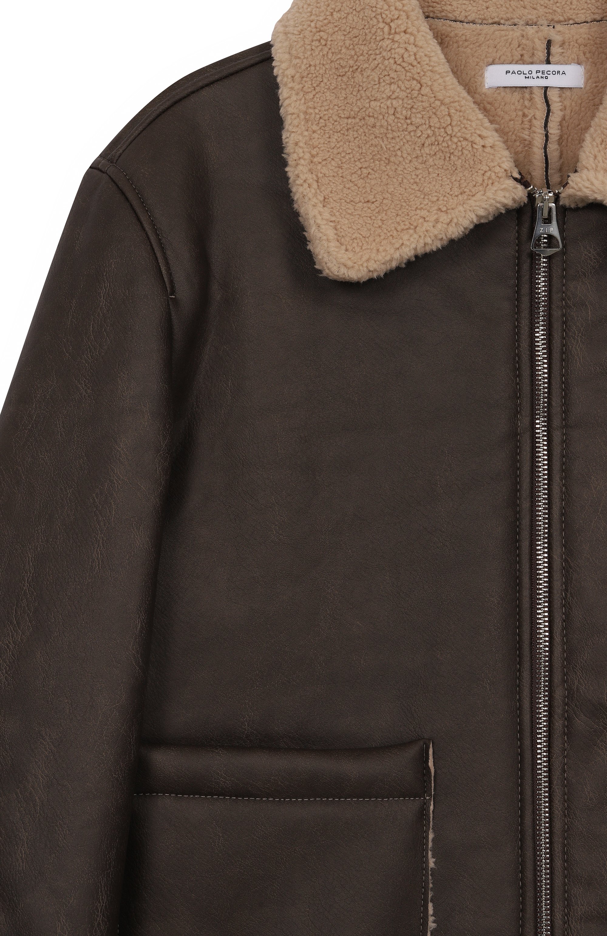 Дубленка из экомеха PAOLO PECORA MILANO, арт. PP4152/14-16, фото 3