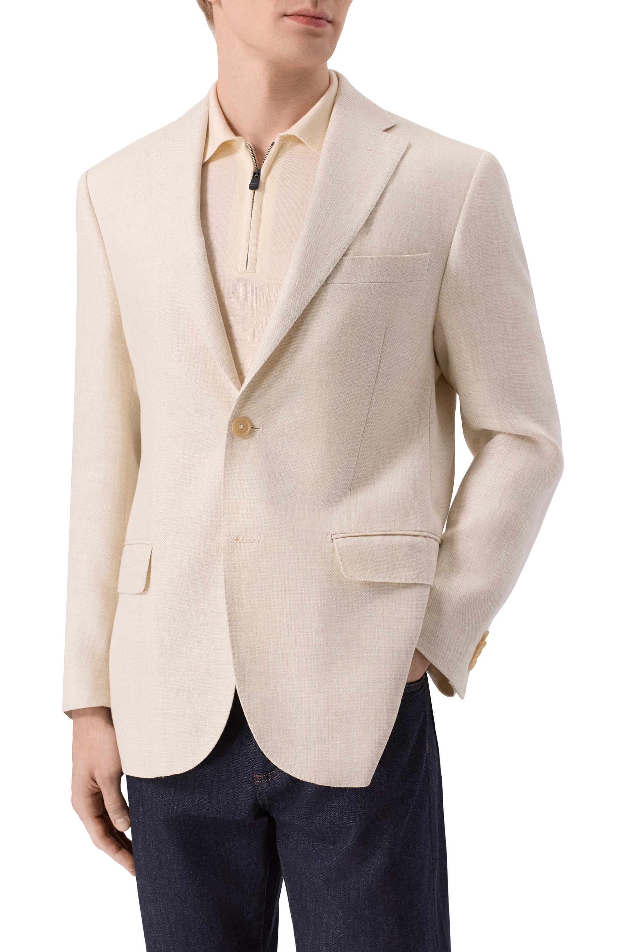 Пиджак изо льна и шерсти CORNELIANI, арт. 27X008/2718258, фото 3
