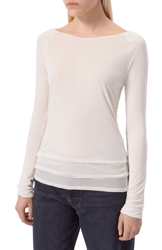 Лонгслив BOSS 50553548 Кремовый  50553548 Фото 3