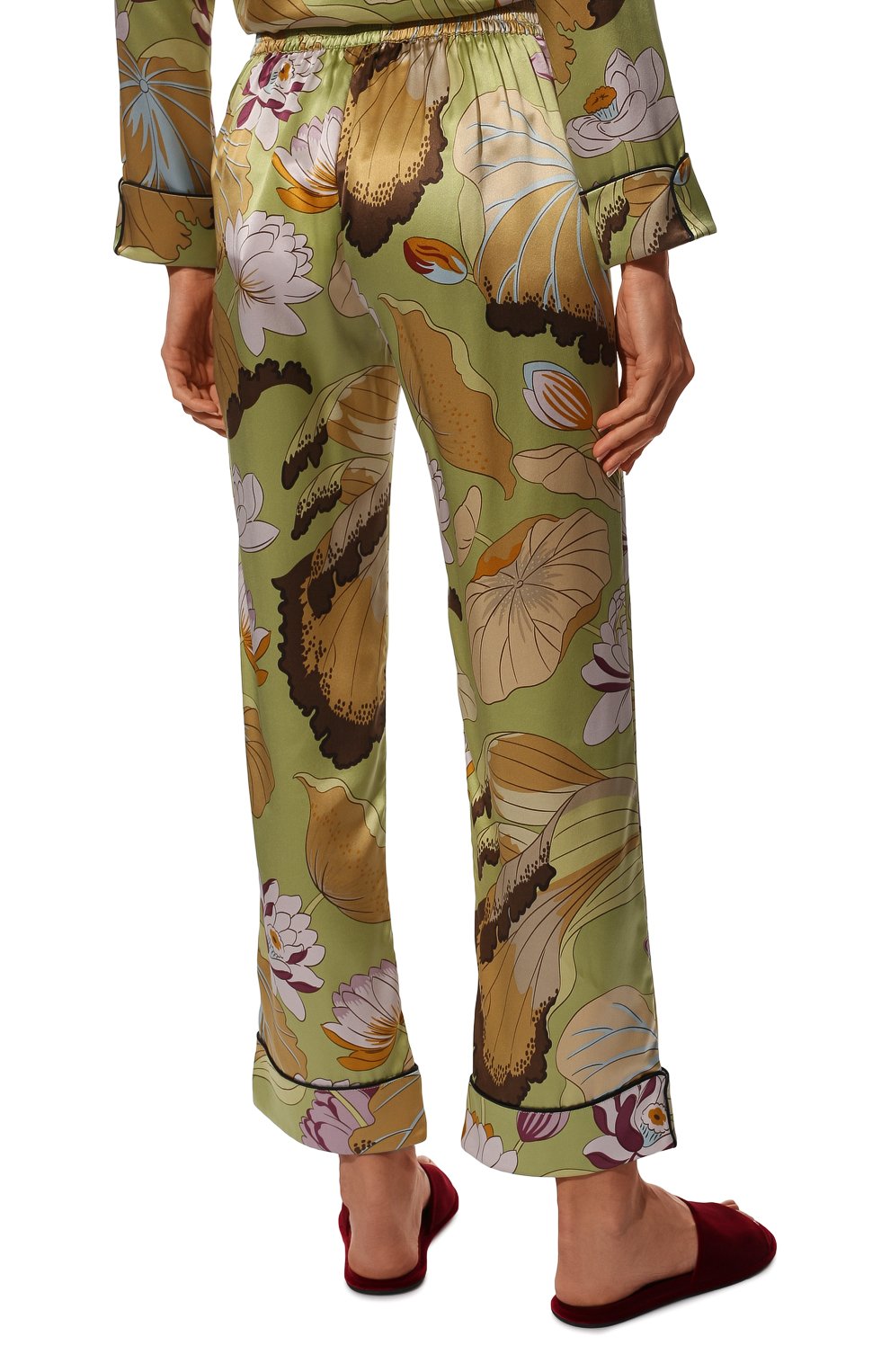 Шелковая пижама OLIVIA VON HALLE салатового цвета по цене 69950 руб., арт. AW2111, фото 6 Шелковая пижама OLIVIA VON HALLE, арт. AW2111, фото 6