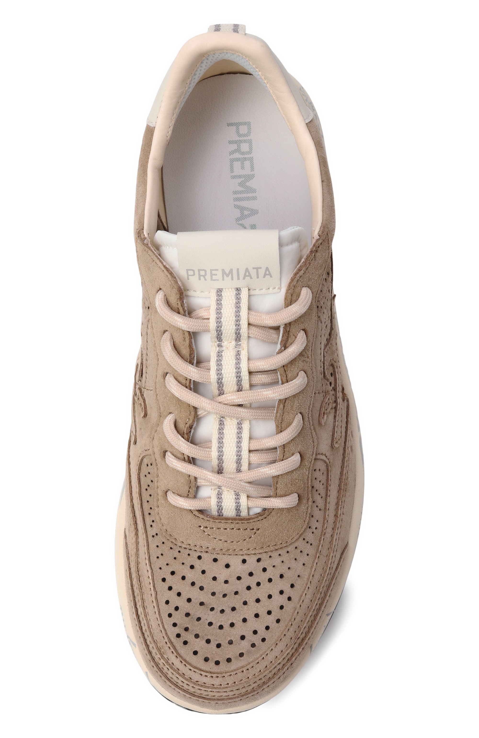 Комбинированные кеды nous PREMIATA бежевого цвета по цене 32600 руб., арт. N0US/VAR 8288, фото 5 Комбинированные кеды nous PREMIATA, арт. N0US/VAR 8288, фото 5