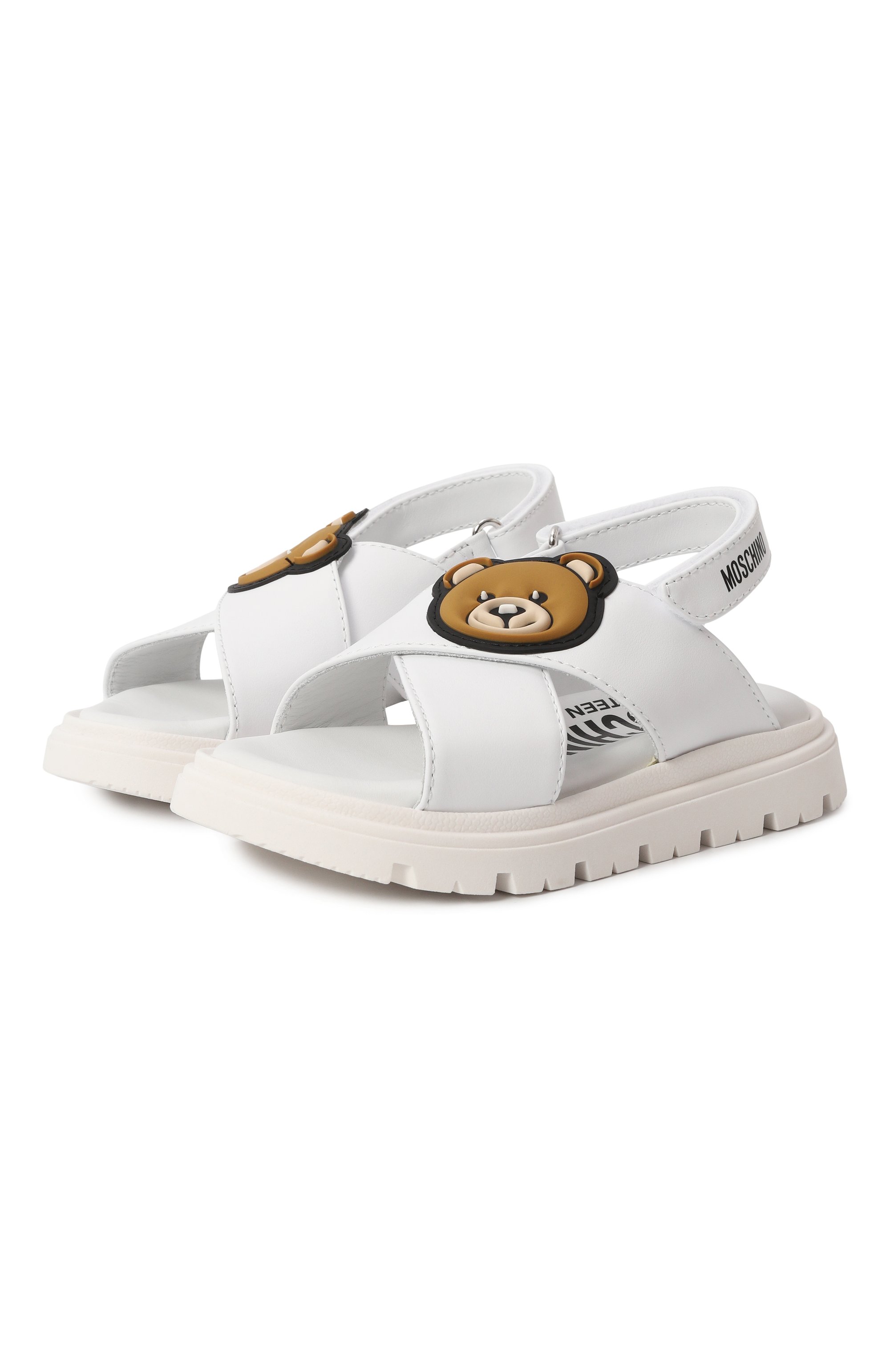 Кожаные сандалии MOSCHINO, арт. 80547/VAR1/24-27, фото 1