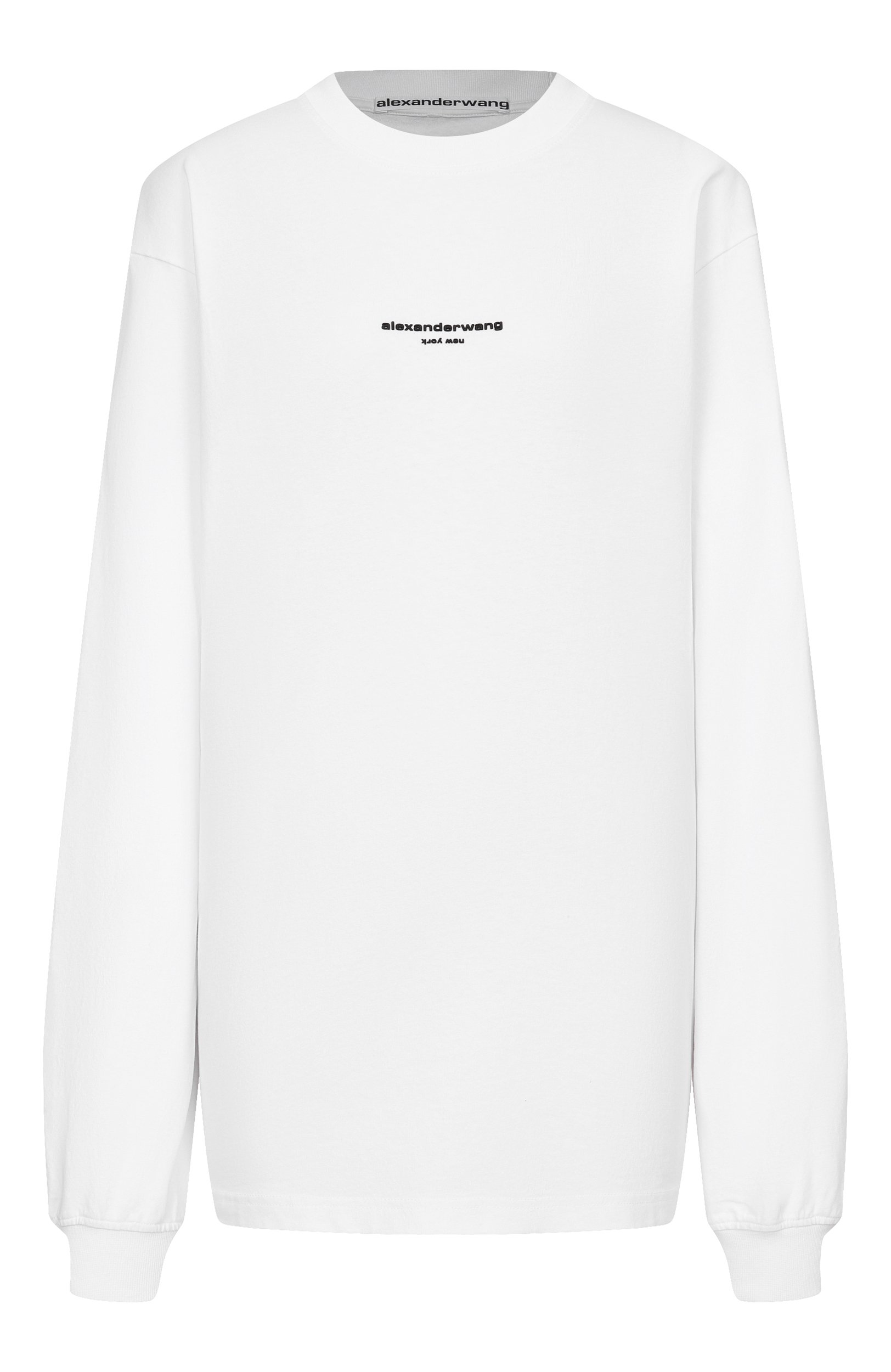 Хлопковый лонгслив ALEXANDER WANG белого цвета по цене 33100 руб., арт. UCC3261908, фото 1 Хлопковый лонгслив ALEXANDER WANG, арт. UCC3261908, фото 1