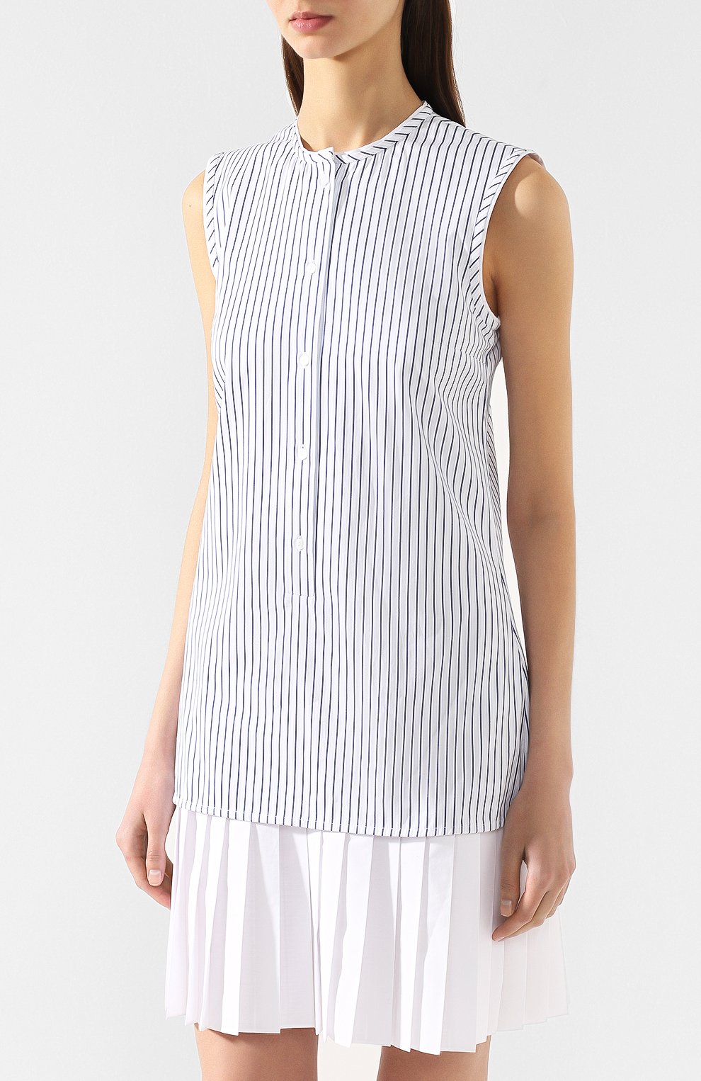 Платье в полоску VICTORIA, VICTORIA BECKHAM, арт. DRVV 590 PSS19 MIX STRIPE SHIRTING, фото 3