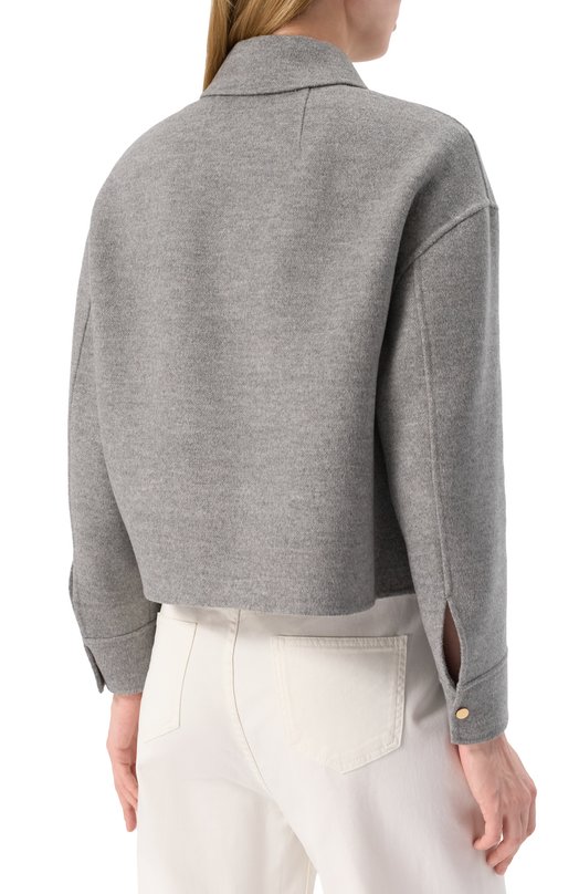 Куртка из шерсти и кашемира Max Mara Studio MADIS0N Серый  MADIS0N Фото 4